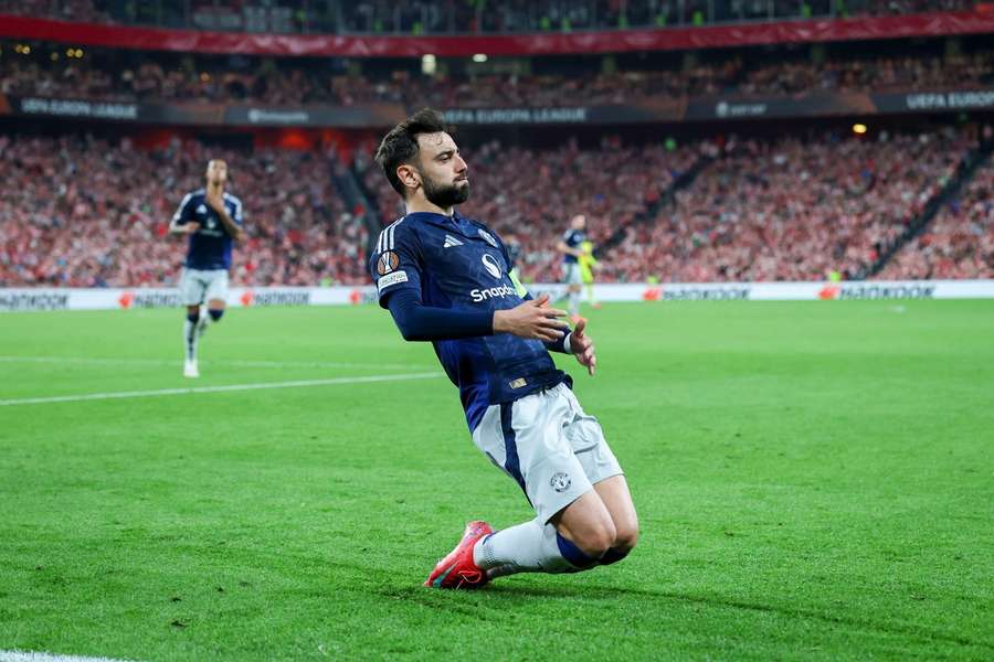 Manchester United UEL semi-final action