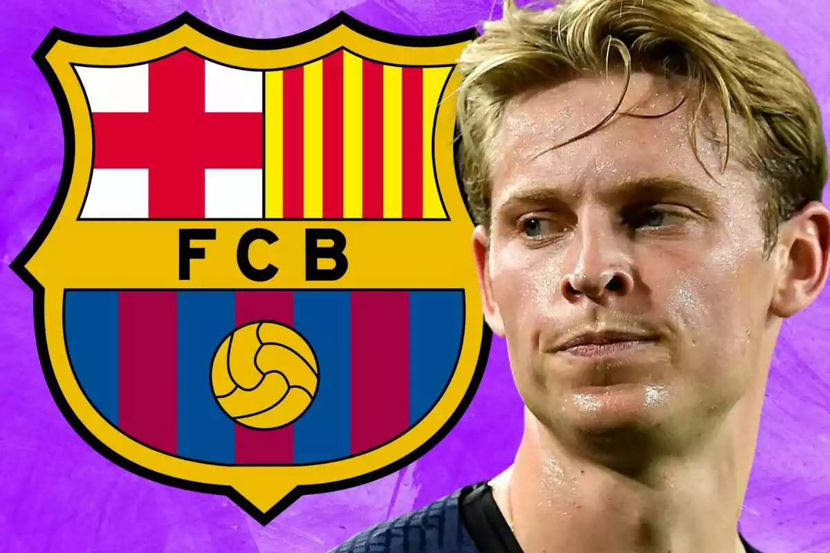 Frenkie de Jong with FCB jersey