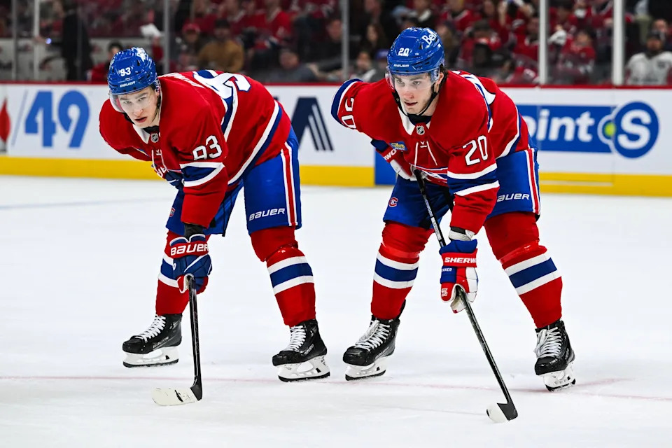 Tom Wilson collides with Alexandre Carrier during NHL Playoff action