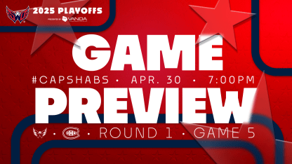 Canadiens vs Capitals Playoff Action