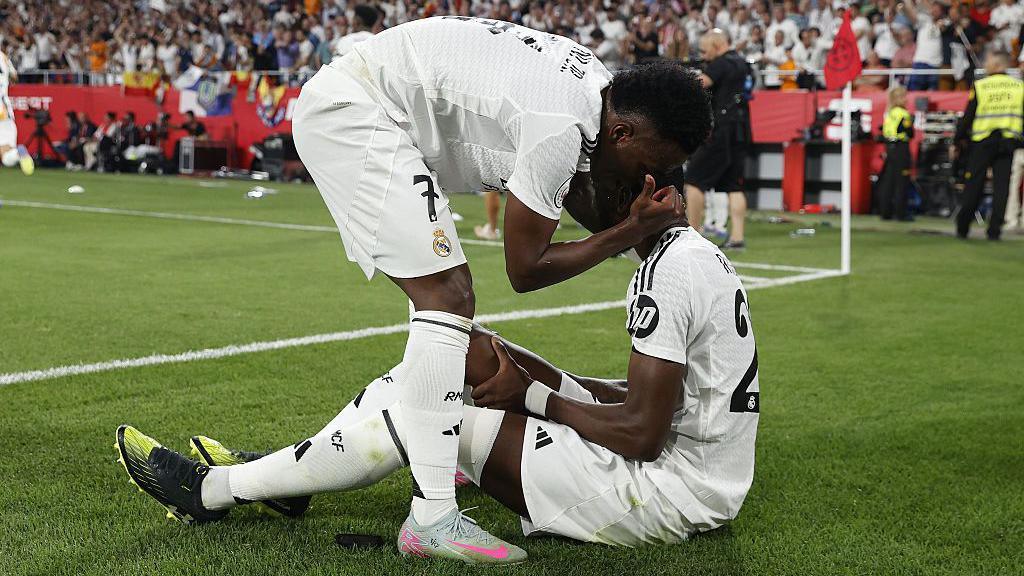 Antonio Rüdiger during a Real Madrid match