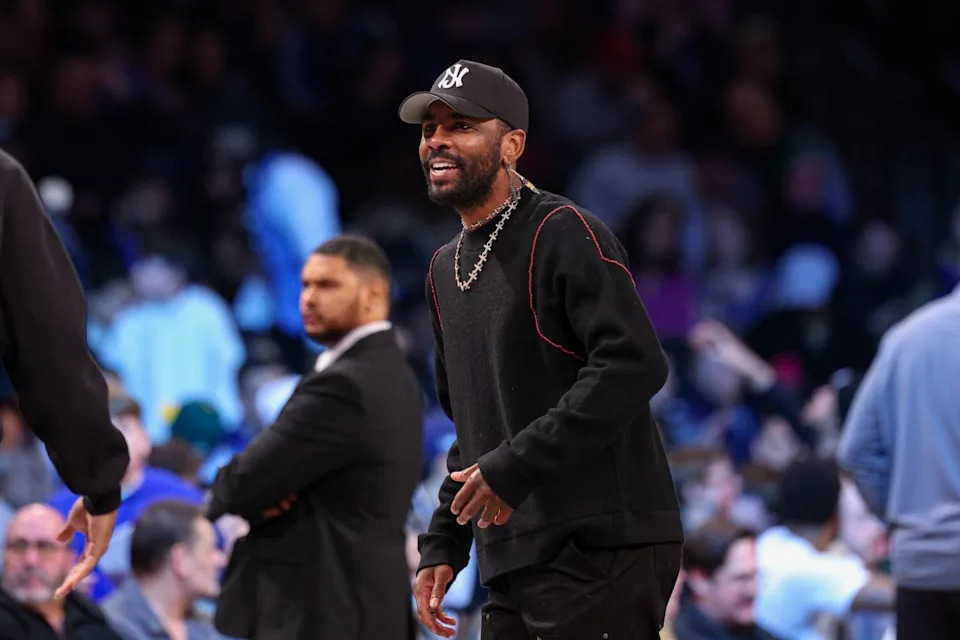 Kyrie Irving at NBA playoff game