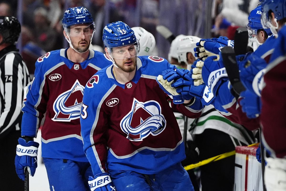 Colorado Avalanche celebrate a crucial moment in the Avs game series