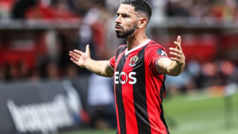 Nice vs Reims in action at the Allianz Riviera