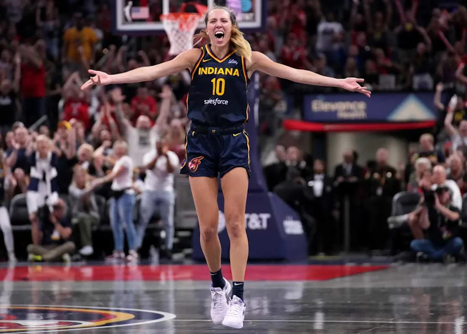 Lexie Hull in action for the Indiana Fever