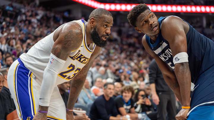 LeBron James in action during the 2025 NBA playoffs, exemplifying his impressive stats