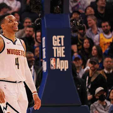 Nicolas Batum pulls up for a three during an intense Clippers playoff game