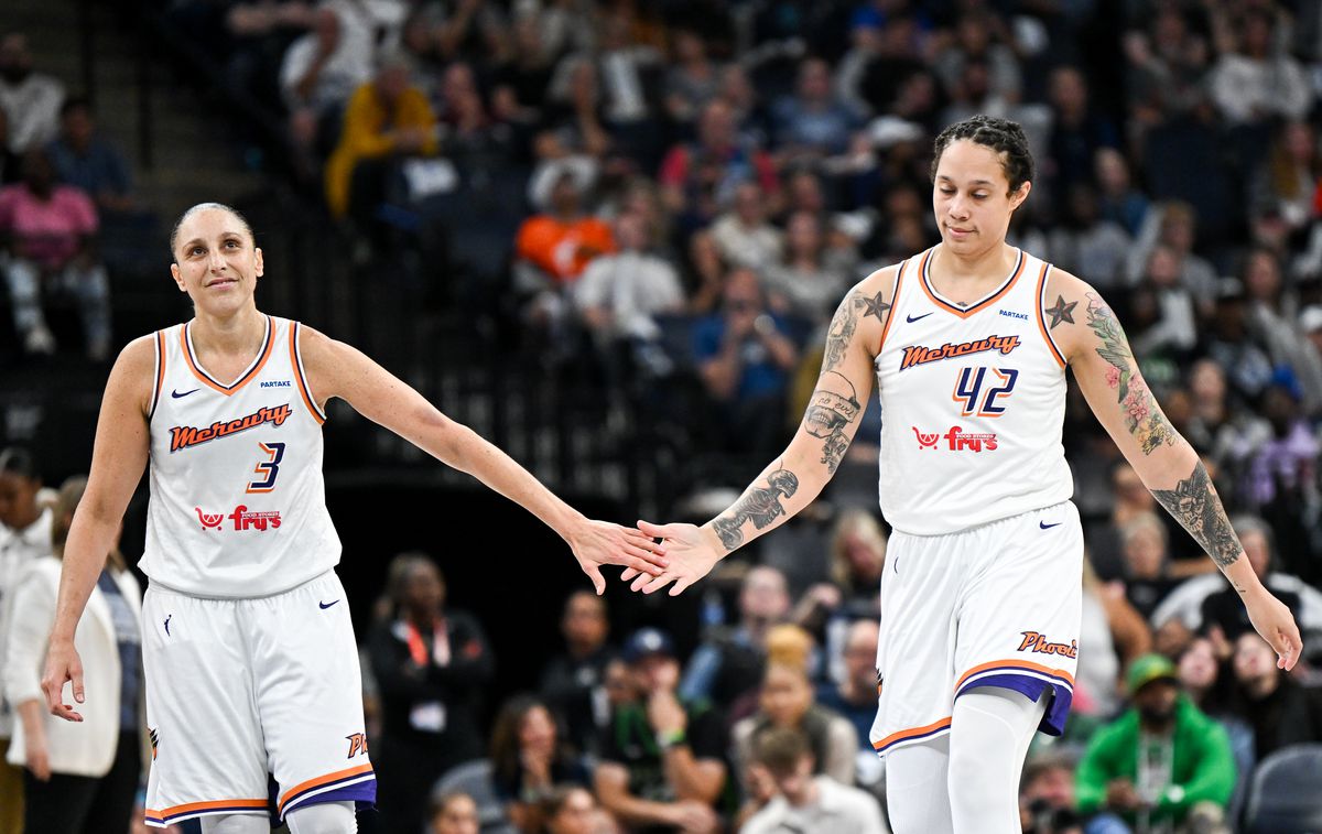 Brittney Griner in action with the Phoenix Mercury