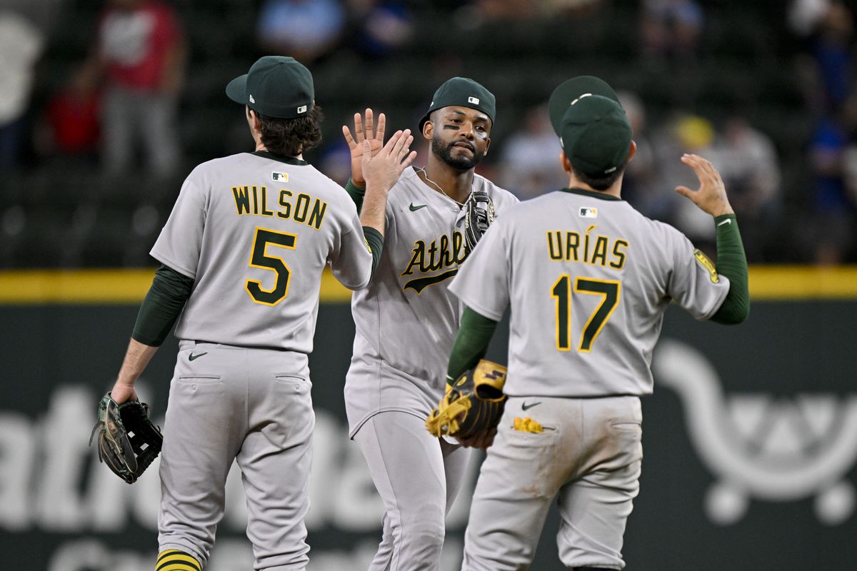Athletics vs Marlins: Intense action on the field between both teams