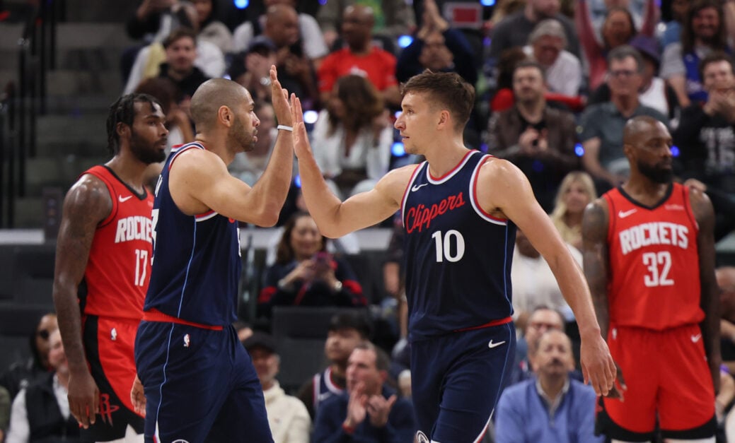 Nicolas Batum in action during the Clippers’ playoff victory