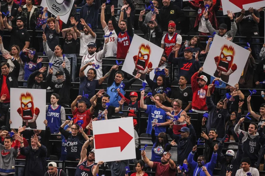 DeAndre Jordan playing for the Clippers at Intuit Dome