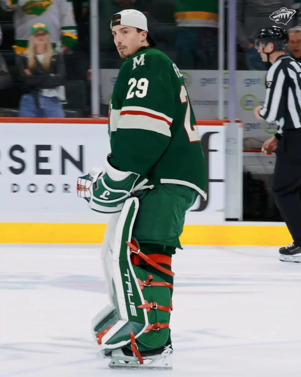 Marc-Andre Fleury in action during his NHL career