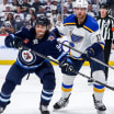 Brayden Schenn during a playoff night with the St. Louis Blues
