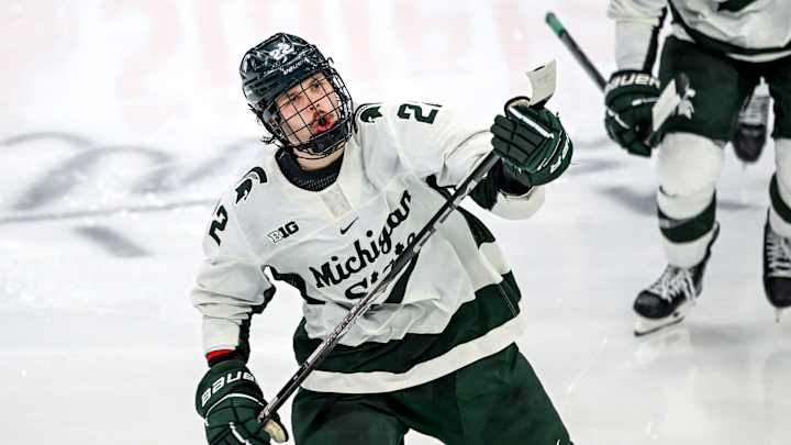 Michigan State's Isaac Howard in action during the 2025 NCAA Tournament