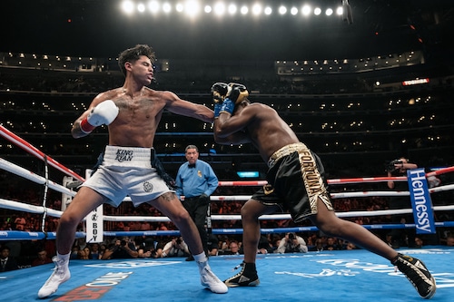 Ryan Garcia vs Rolly Romero boxing tonight in Times Square
