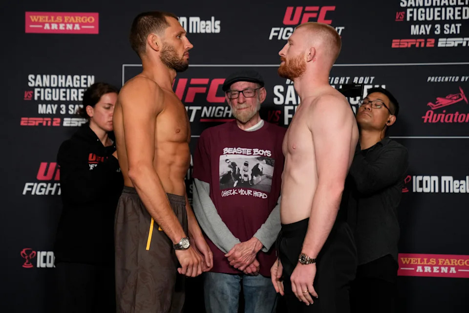 Reinier de Ridder during UFC weigh-ins