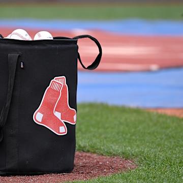 Triston Casas at the plate in a Red Sox uniform