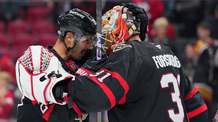 Claude Giroux on the ice for Ottawa Senators