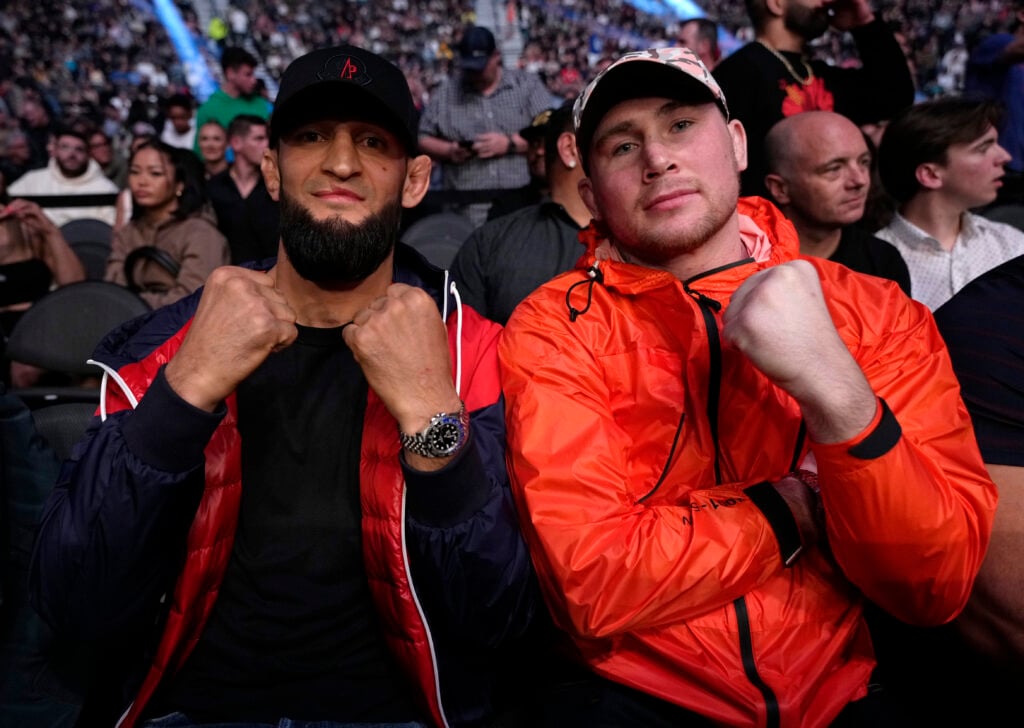 Khamzat Chimaev prepares for a UFC fight