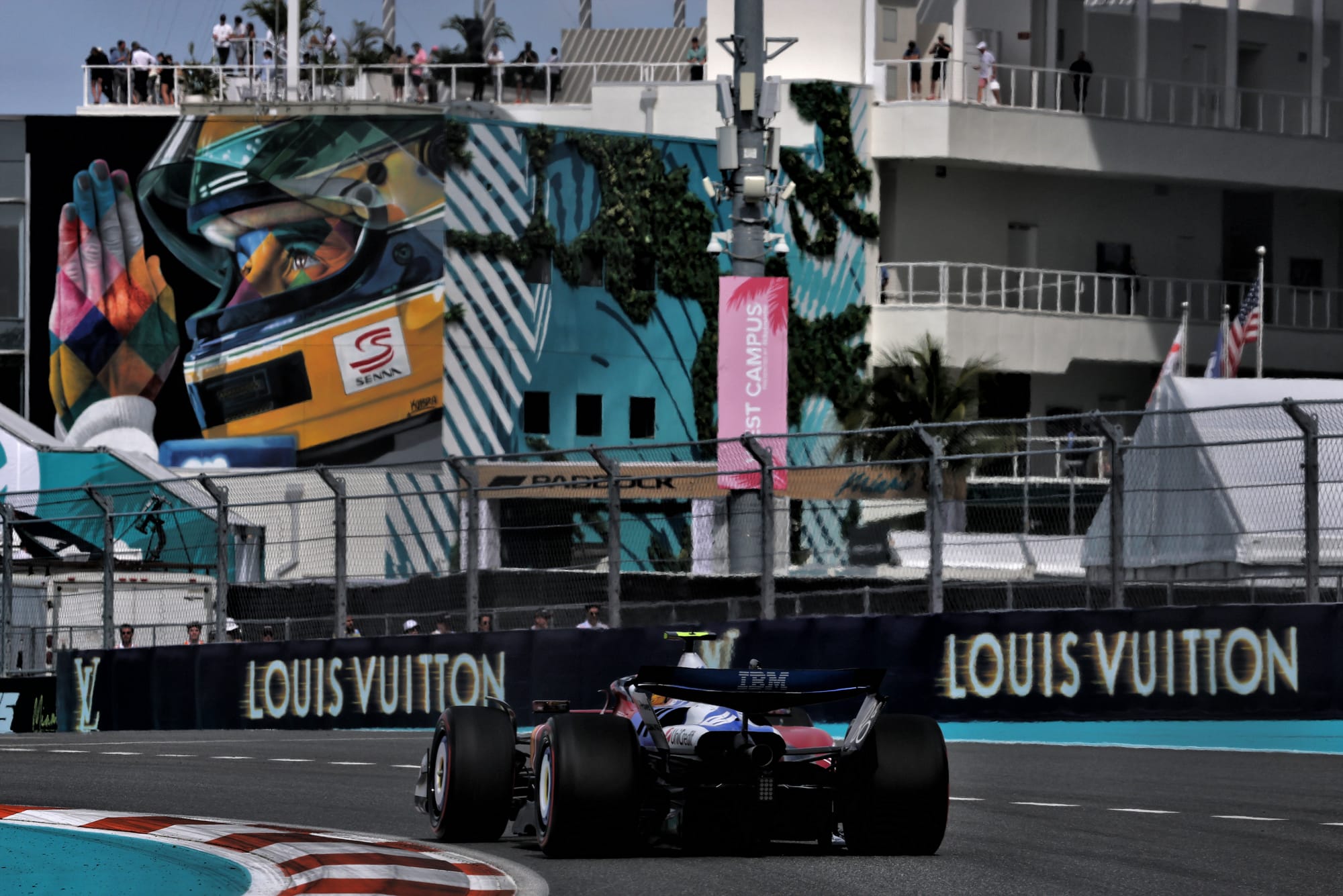 Max Verstappen at the Miami Grand Prix qualifying session