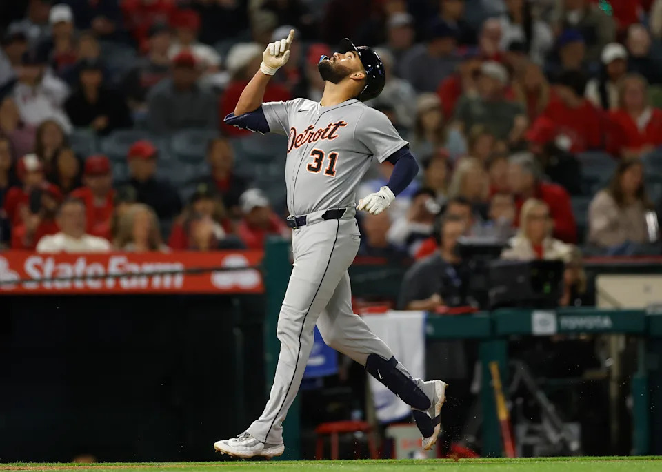 Riley Greene making MLB history during a Detroit Tigers game