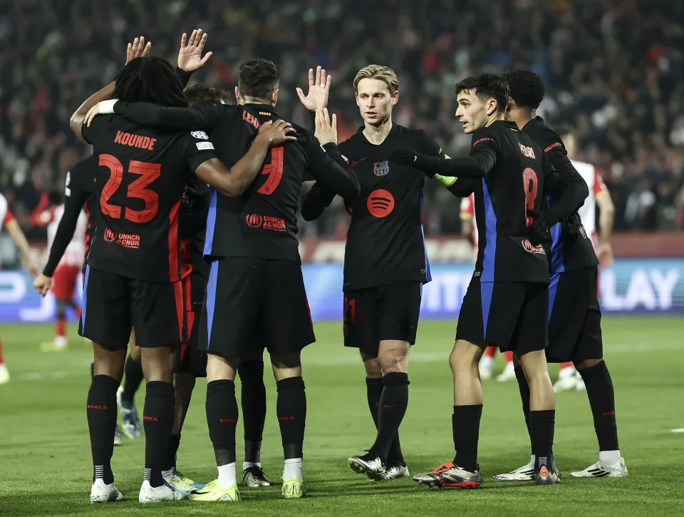 Barca vs Inter Champions League action