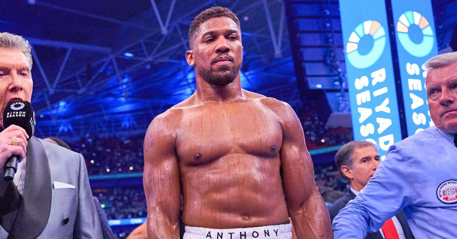 Anthony Joshua during a recent boxing match