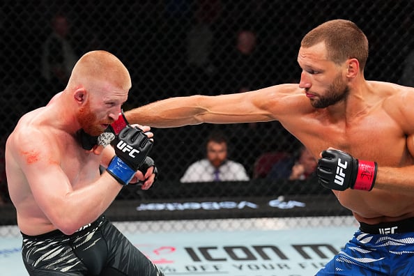 Sean Strickland in UFC action at a recent event