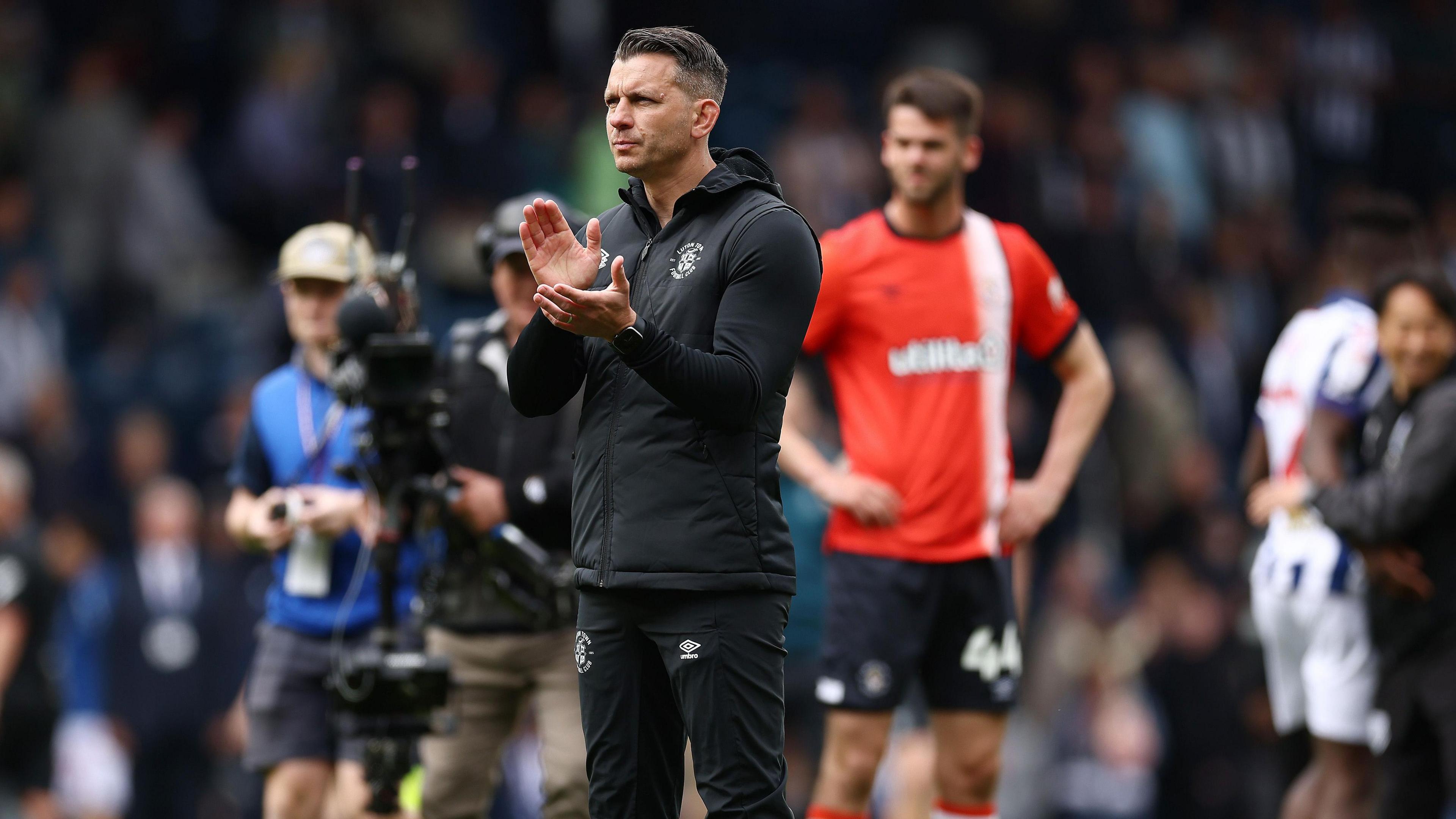 Luton Town players dejected after relegation