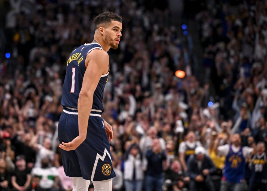 Michael Porter Jr. takes a clutch jump shot for the Denver Nuggets