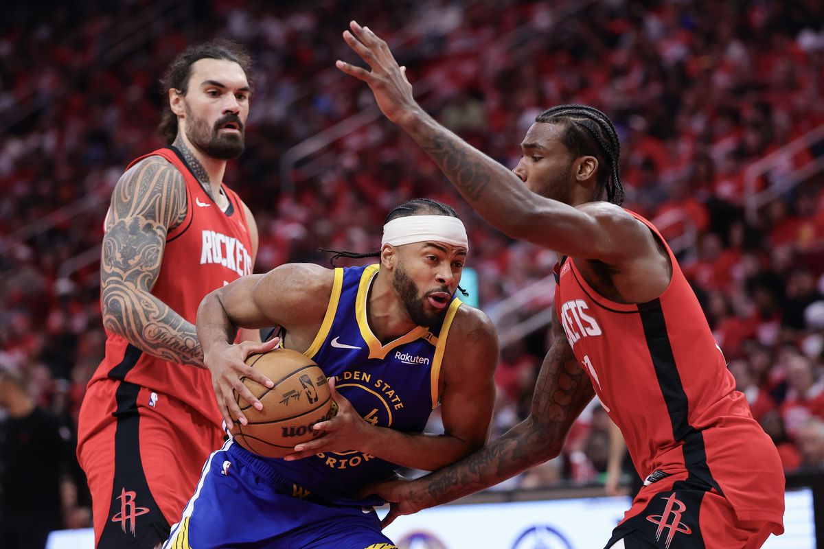 Moses Moody in action for the Golden State Warriors