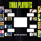 2025 NBA playoff bracket visual overview