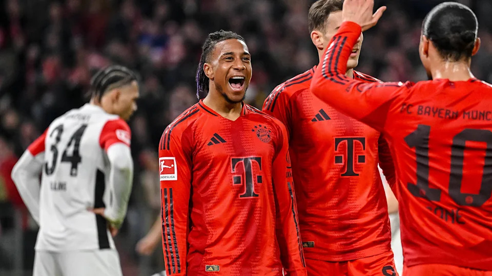 Harry Kane celebrates Bundesliga title with Bayern Munich