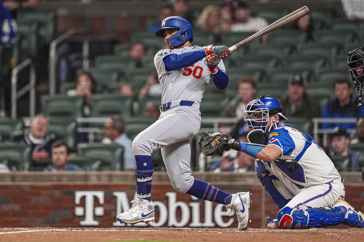 Mookie Betts hits a home run for the Dodgers in 2025