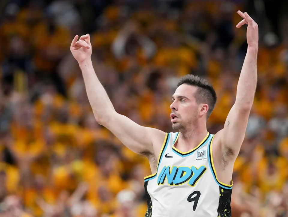 T.J. McConnell orchestrating the Pacers' offense in a recent playoff game