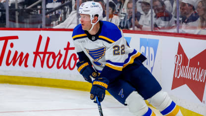 Ryan Suter on the ice for the St. Louis Blues