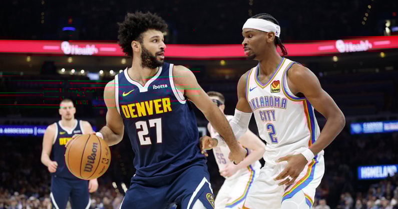 Jamal Murray driving against the Clippers in the NBA playoffs