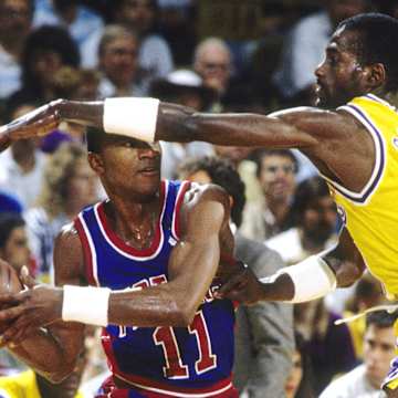 Larry Bird competing for the Boston Celtics during a classic NBA Finals
