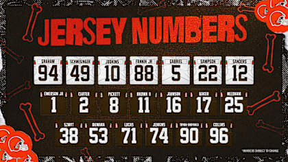 DeAndre Carter with the Browns' No. 2 jersey