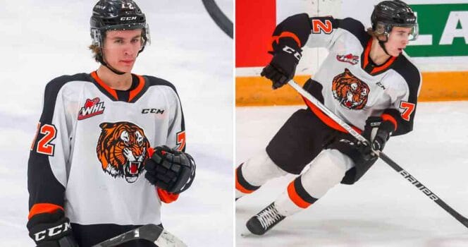 Gavin McKenna in action for the Medicine Hat Tigers