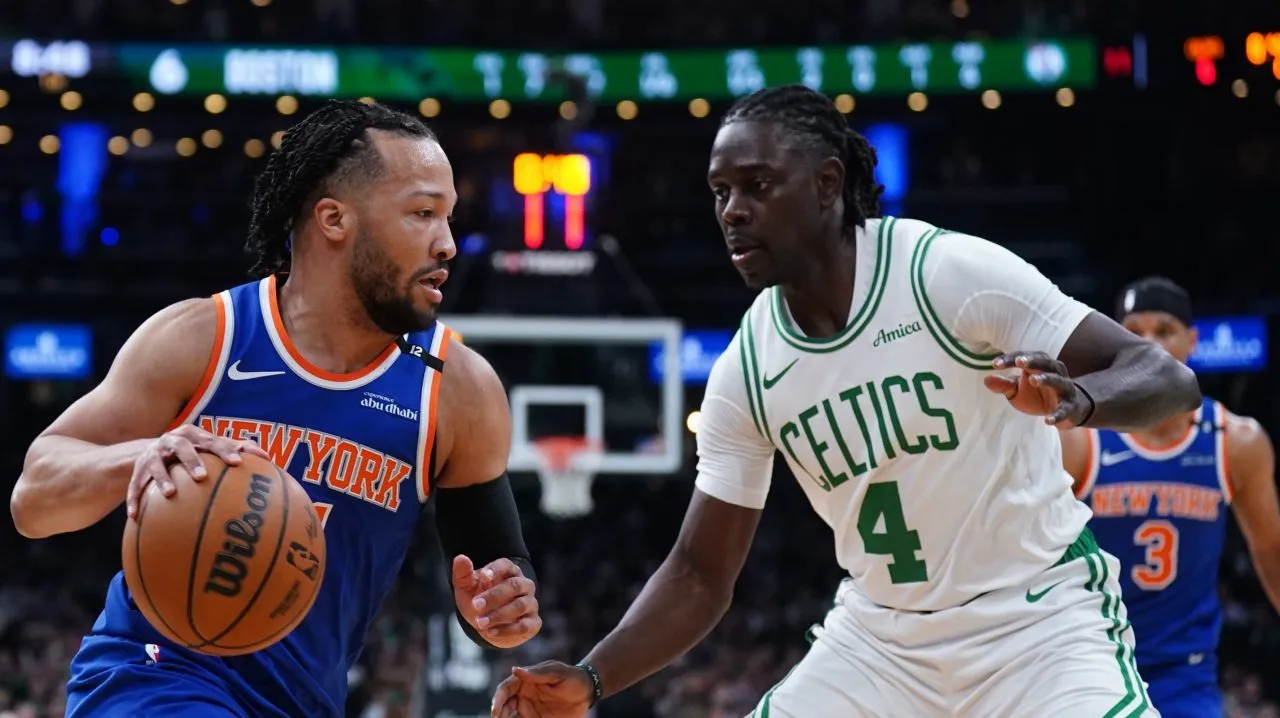 Celtics and Knicks in action during the playoffs, focusing on boston celtics vs knicks match player stats
