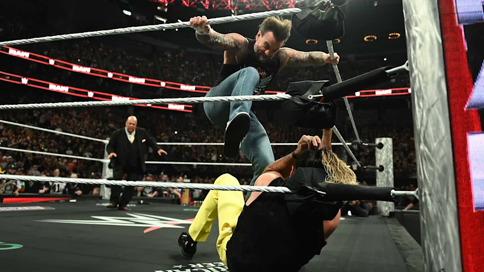 CM Punk stirs up WWE Raw action during Seth Rollins vs. Jey Uso