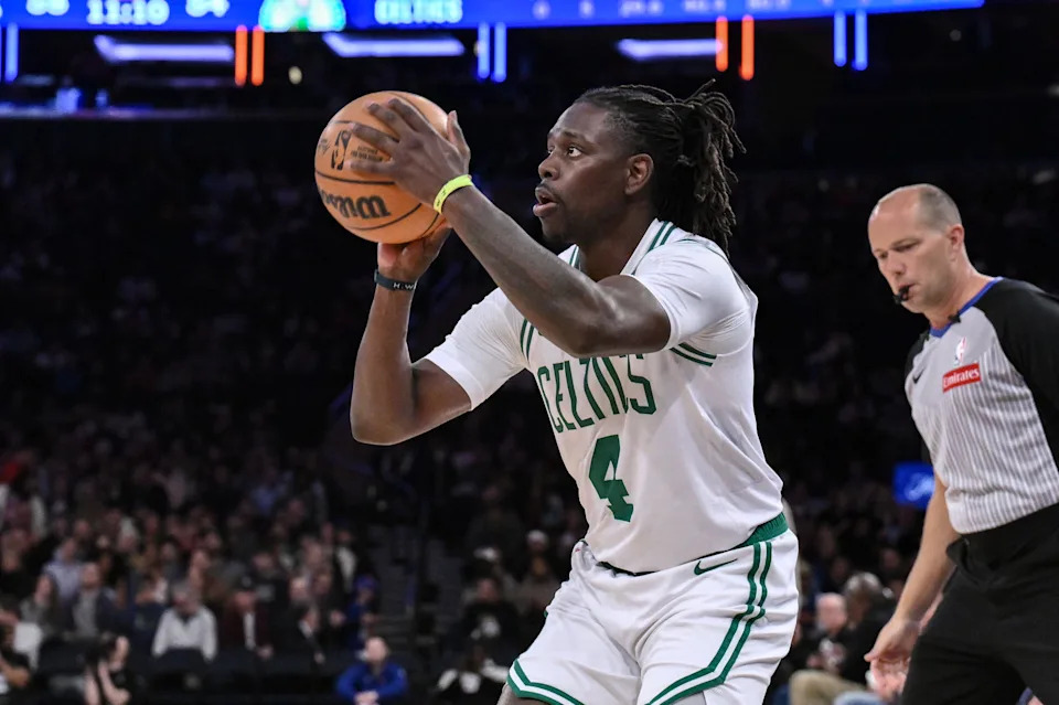 Boston Celtics game action during the NBA Playoffs at TD Garden