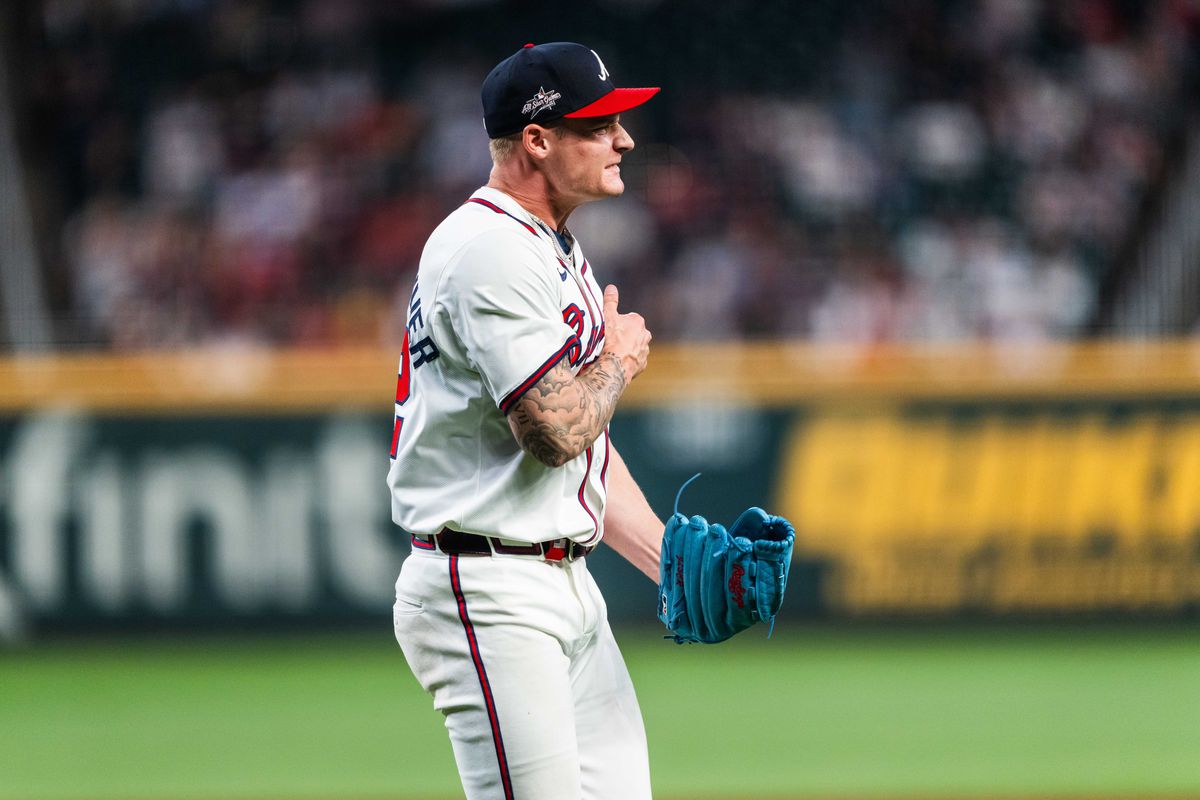 AJ Smith-Shawver delivers a pitch during his near no-hitter against the Reds