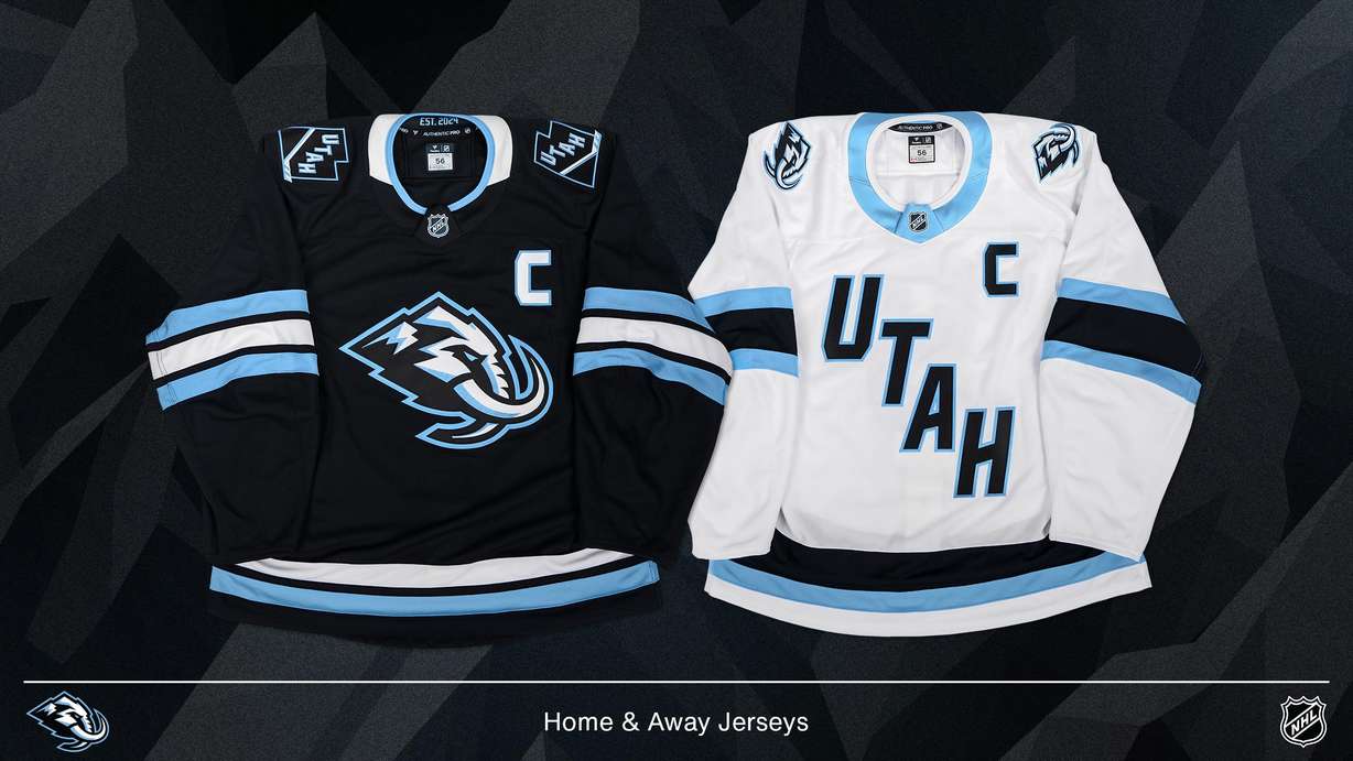 Utah Mammoth logo and branding at Delta Center