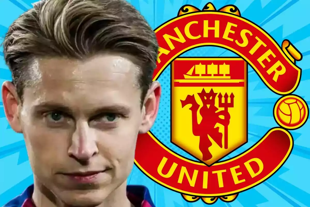 Frenkie de Jong with Barcelona teammates