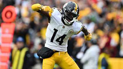 DK Metcalf in action for the Pittsburgh Steelers after the trade, showcasing his impact on offense