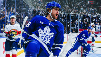 Brad Marchand celebrates a goal with the Boston Bruins