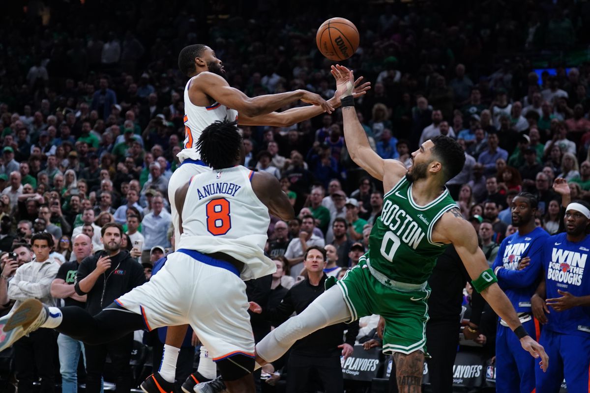 TD Garden evacuation after Celtics loss, featuring Tatum