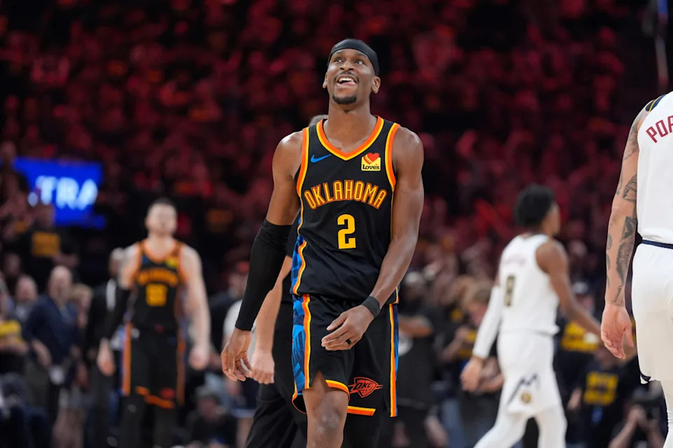 OKC Thunder celebrate historic playoff win